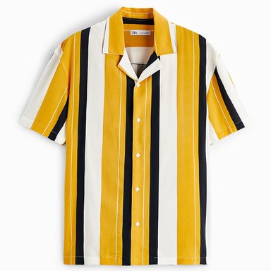 Áo sơ mi ngắn tay Zara authentic STRIPED size S