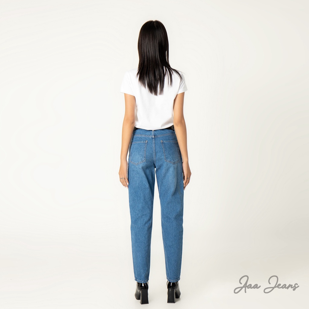 Quần Mom Jeans Sky Blue Aaa Jeans