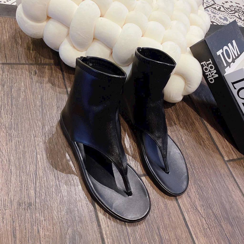 Bốt kẹp siêu hót siêu xinh siêu xịn da xịn đế đúc dây kéo sau sieu xinh