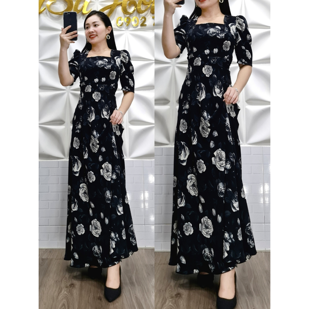 V05 ĐẦM MAXI HOA ĐI BIỂN ĐI DU LỊCH NHÀ SUSU HOUSE