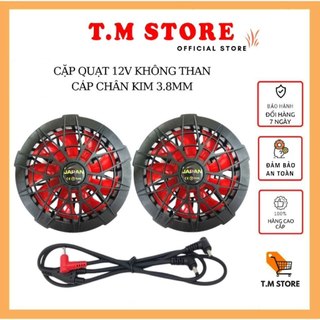 Quạt Áo Điều Hòa 12v không chổi than siêu mạnh với khung nhựa ABS siêu chắc chắn