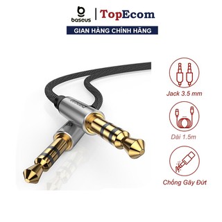 Cáp Âm Thanh Cao Cấp Baseus Yiven M30 Jack 3.5mm Dài 1.5m Kết Nối Đa Năng Các Thiết Bị Ngoại Vi - TopEcom