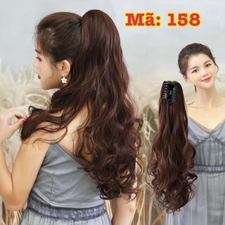 Tóc Ngoạm Xoăn lọn dài 55cm sợi tơ cao cấp N44