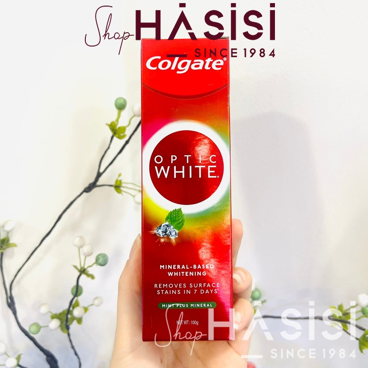Kem Đánh Răng COLGATE - Optic White Mint Plus Mineral 100g