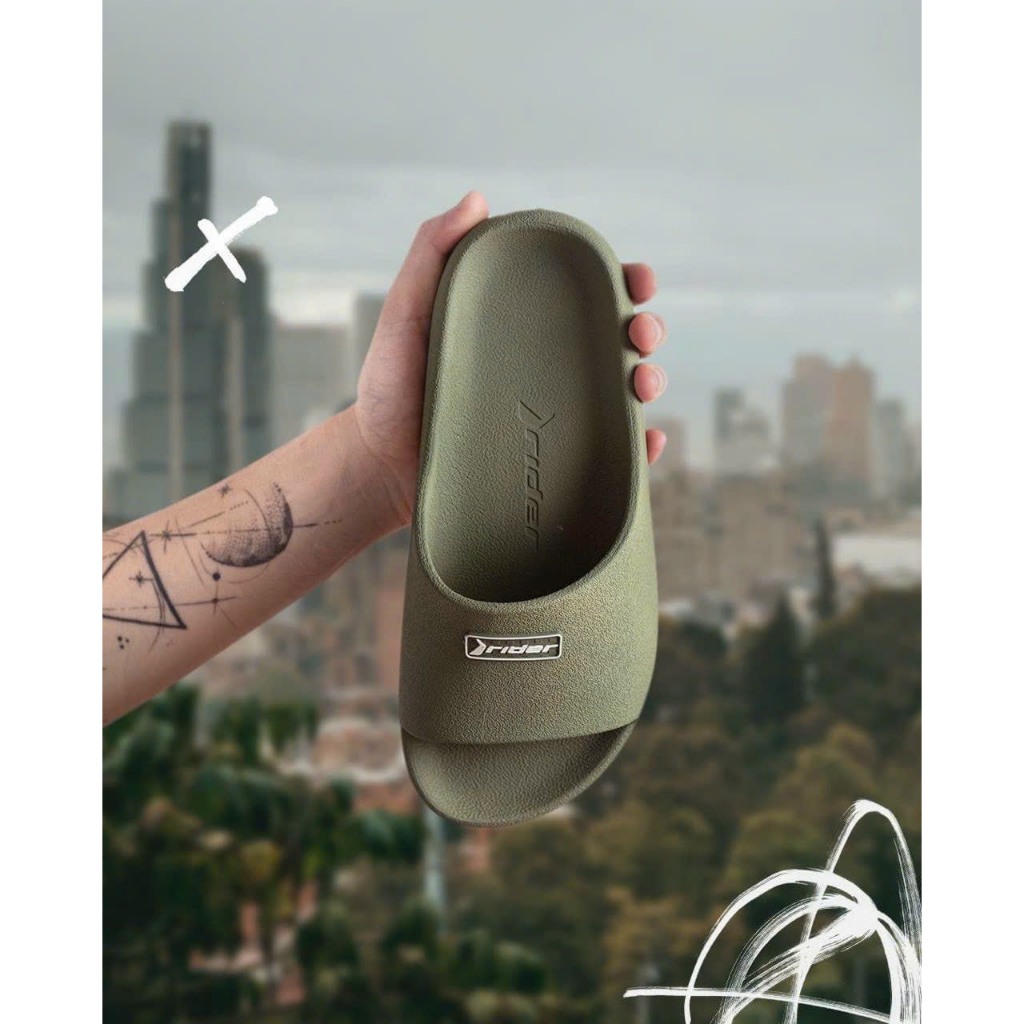 Dép quai ngang Rider unisex 11983-AI712 chống trơn chống nước đúc bền không hôi chân nhập khẩu brazil