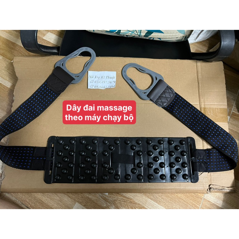 Dây đai massage máy chạy bộ, theo máy rung bụng masage giảm cân