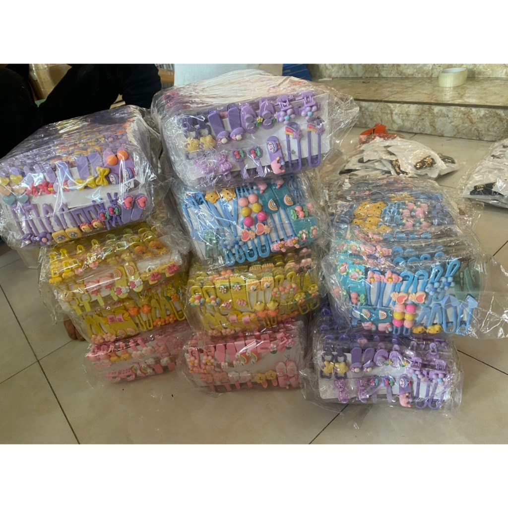 Set 20 Kẹp Tóc Nơ Dễ Thương Cho Bé Gái nhiều mầu