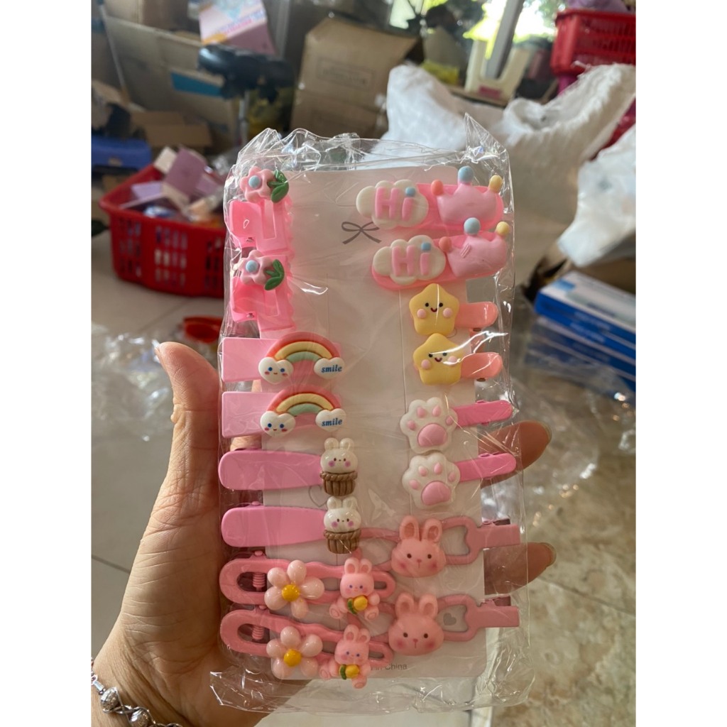 Set 20 Kẹp Tóc Nơ Dễ Thương Cho Bé Gái nhiều mầu