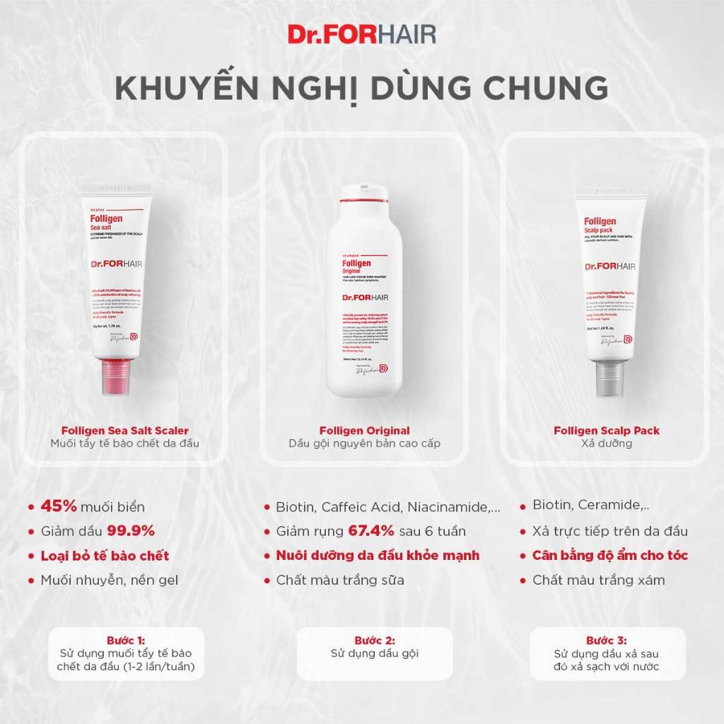 [NEKO LAND x Dr.FORHAIR] Muối tẩy tế bào chết da đầu, giảm gàu, giảm rụng, mọc tóc Dr.FORHAIR Sea Salt Scaler 50g