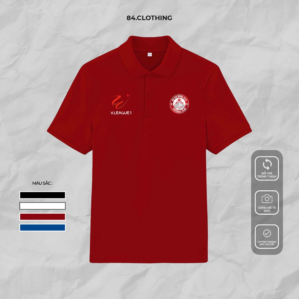 Áo polo TP HCM / V.LEAGUE chất liệu cao cấp siêu mát mềm mịn co dãn 84.CLOTHING