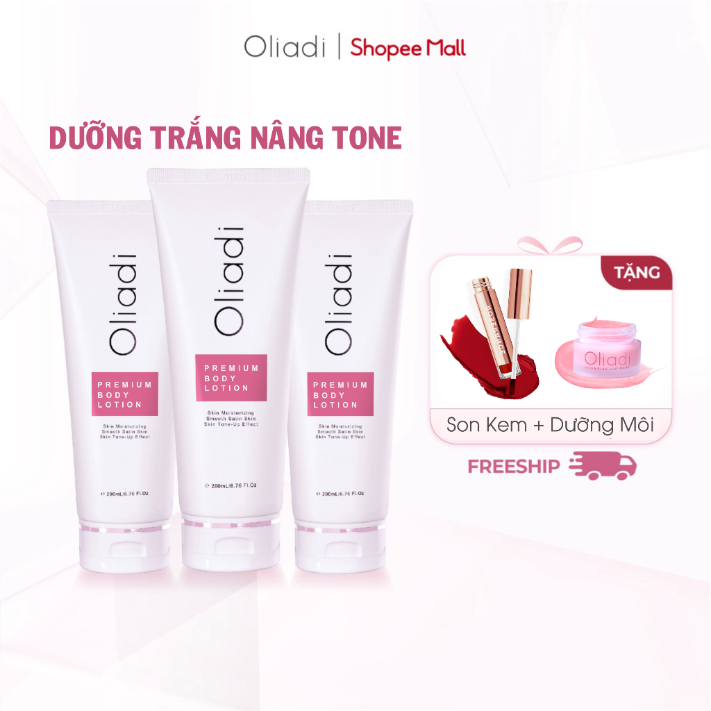Kem Dưỡng Trắng Da Toàn Thân Oliadi 200ml Nhiều Loại
