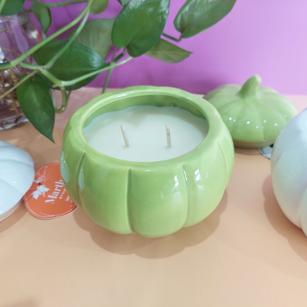 Nến Thơm Cao Cấp Martha, Hương Vani Mix Bí Ngô, Trọng Lượng 12oz, Thời Gian Đốt 55 Giờ