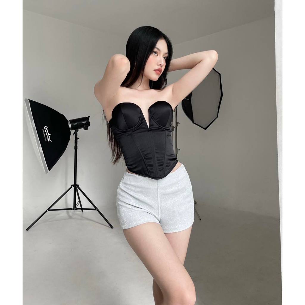 Tipblu - Áo Corset Gọng V Dáng Dài Magnolia