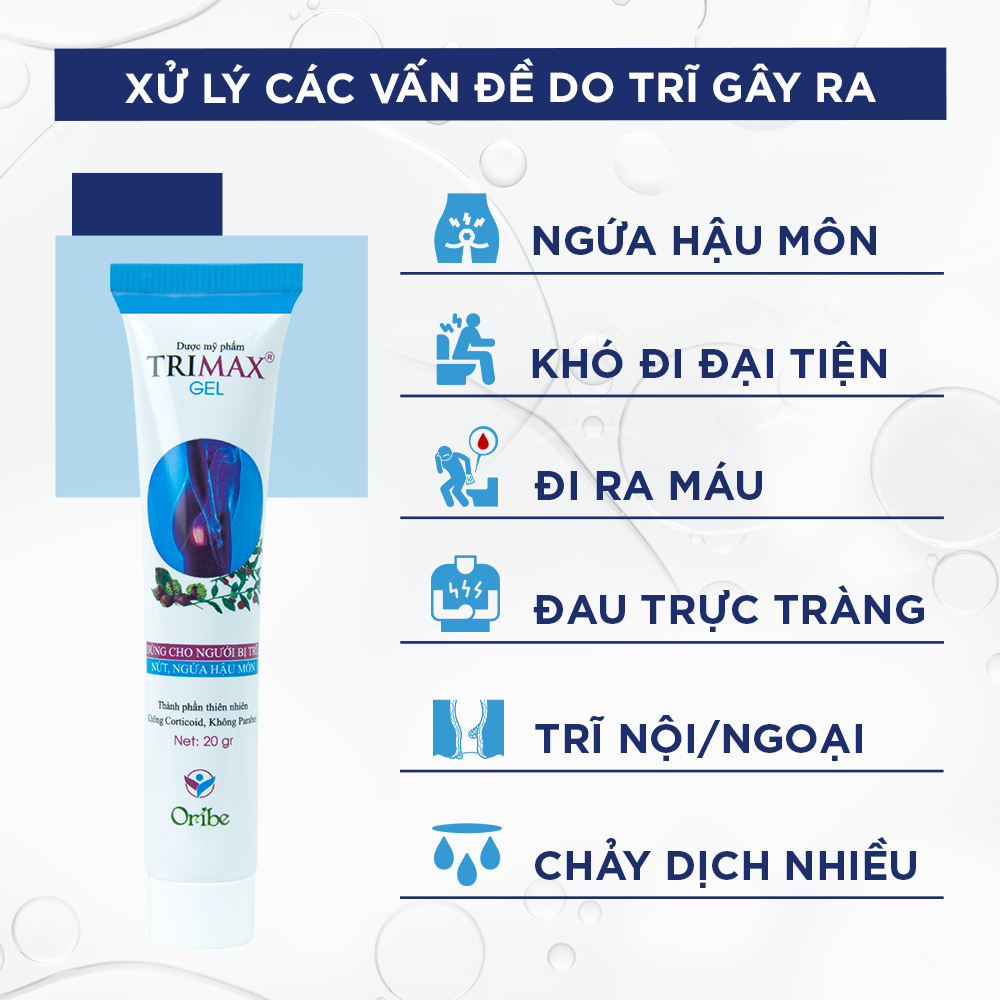 Gel Bôi Trĩ Thảo Mộc Ori'be Giảm Sưng Đỏ Co Búi Trĩ Và Ngứa Rát Hậu Môn Tuýp 20g
