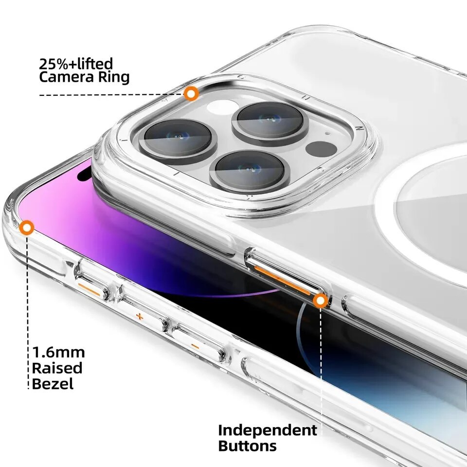 ỐP LƯNG IPHONE 15 PRO MAX - 15 PRO YOUNGKIT Crystal Shield CHÍNH HÃNG - HỔ TRỢ SẠC KHÔNG DÂY TỪ TÍNH