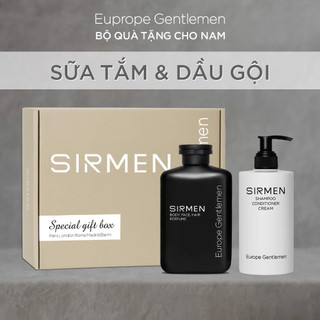Combo MONACO EUROPE gồm Sữa tắm gội nam 350g và Dầu gội nam 320g SIRMEN cao cấp