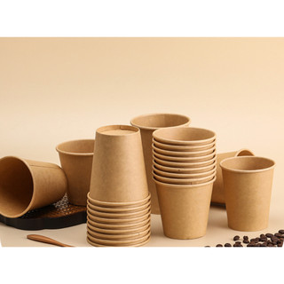 Set 50 ly giấy màu nâu dùng thử sản phẩm.