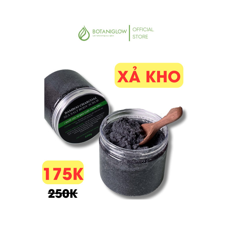 Muối Tẩy Tế Bào Chết Cơ Thể Than Tre BOTANIGLOW 600g
