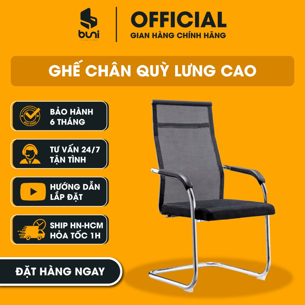 Ghế Quỳ Lưới Văn Phòng, Ghế Lưới Chân Quỳ Chân Đúc Lưng Cao Lưng Thấp Cao Cấp, Chất Liệu Thép Chắc Chắn - SHIP HỎA TỐC