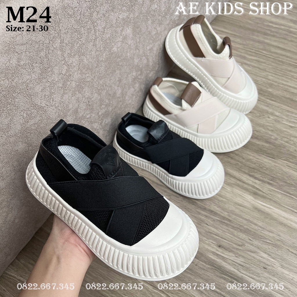 Giày Trẻ Em Bé Trai, Bé Gái Giày Lười Thoáng Khí Dễ Đi Êm Mềm Nhẹ Hot Hit - AE Kids - M24