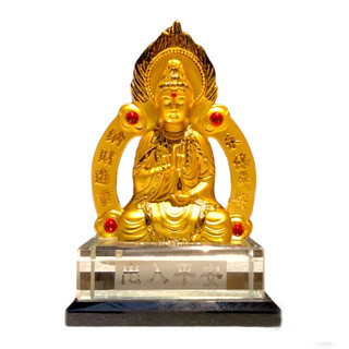 Phật quan âm 2 mặt để xe ô tô đế thủy tinh 070 thờ cúng-vật phẩm phong thủy