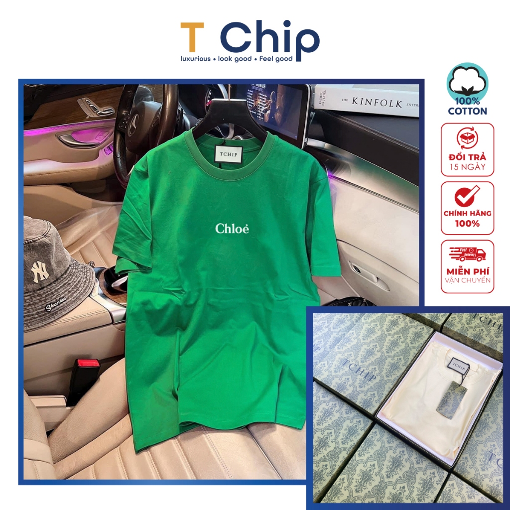 (Fulll Box) Áo thun tay lỡ form rộng TChip - Áo thun nam nữ cổ tròn unisex nhiều màu lựa chọn Oversi