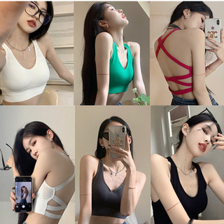 Áo bra kiểu đan chéo lưng ab2208 meshop93