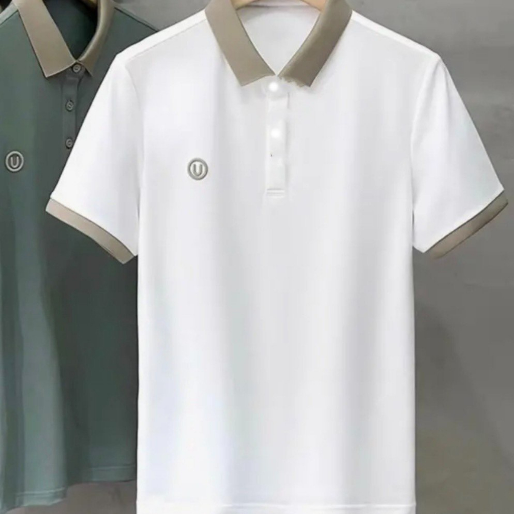 Áo   POLO Nam Nữ Thêu Chữ U chất POLI cá xấu cao cấp . áo thun tay ngắn thiết kế thanh lịch .thoáng mát