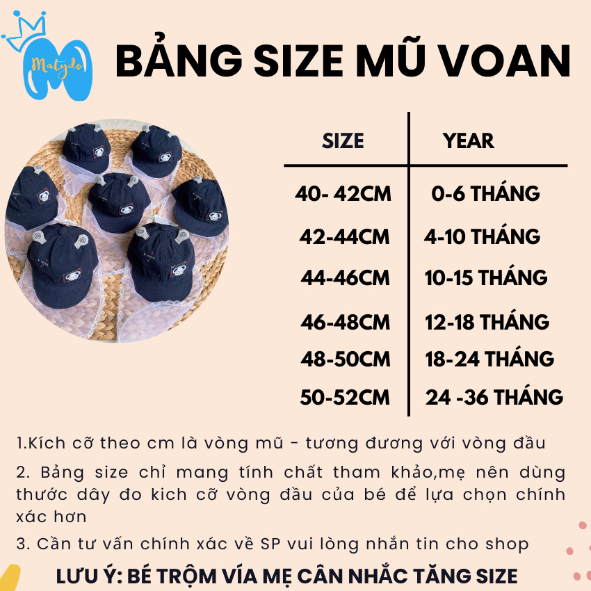 Mũ cho bé sơ sinh có khăn voan che mặt nón lưỡi trai chống dịch chống bụi đi tiêm phòng an toàn lưới 4-10 tháng