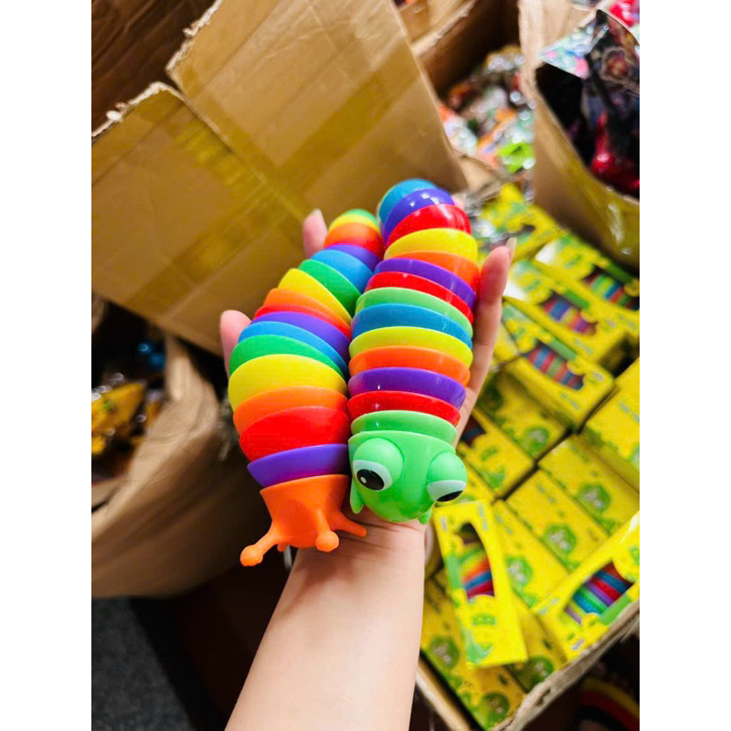 ĐỒ CHƠI HÌNH CON TÔM VÀ CON SÂU CÓ ĐÈN PHÁT SÁNG NHIỀU MÀU SẮC TO