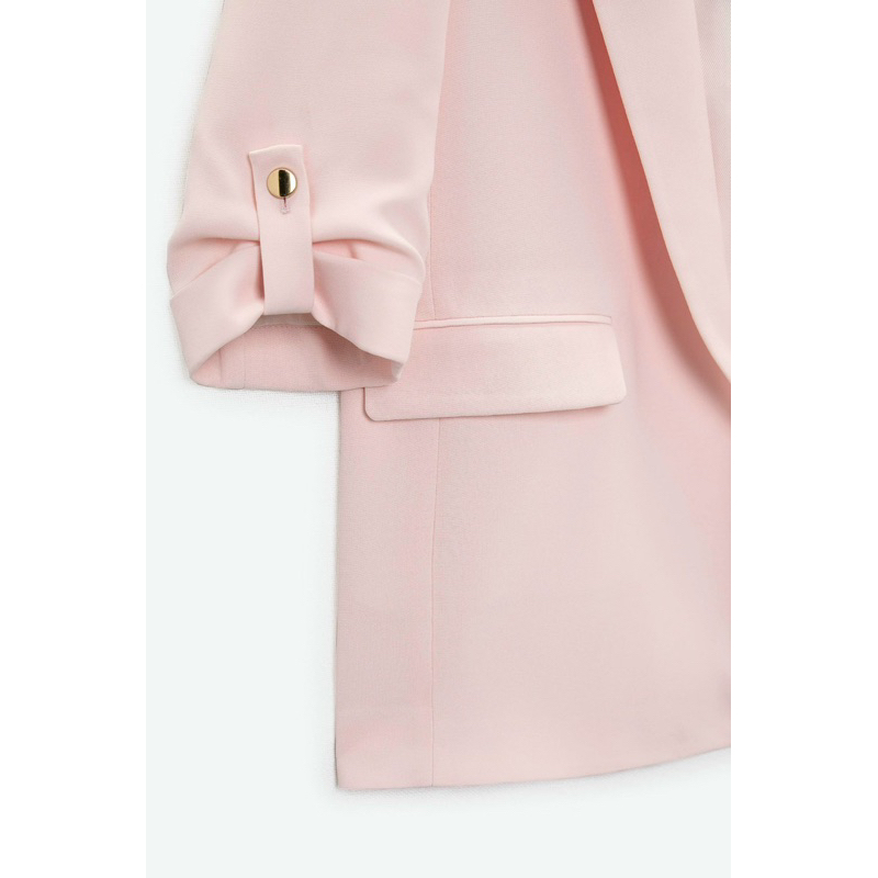 Áo khoác vest & blazer tay lỡ hồng pastel