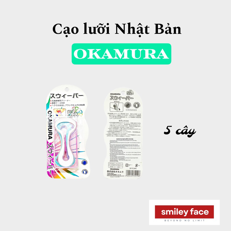 Cạo lưỡi Okamura (5 cây)