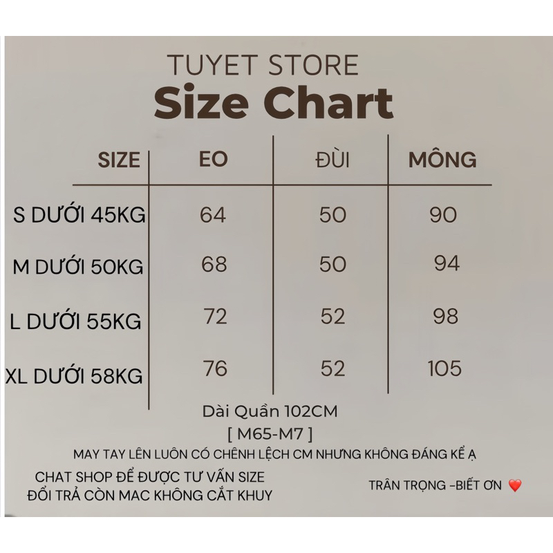 Quần Tây Dài 102cm