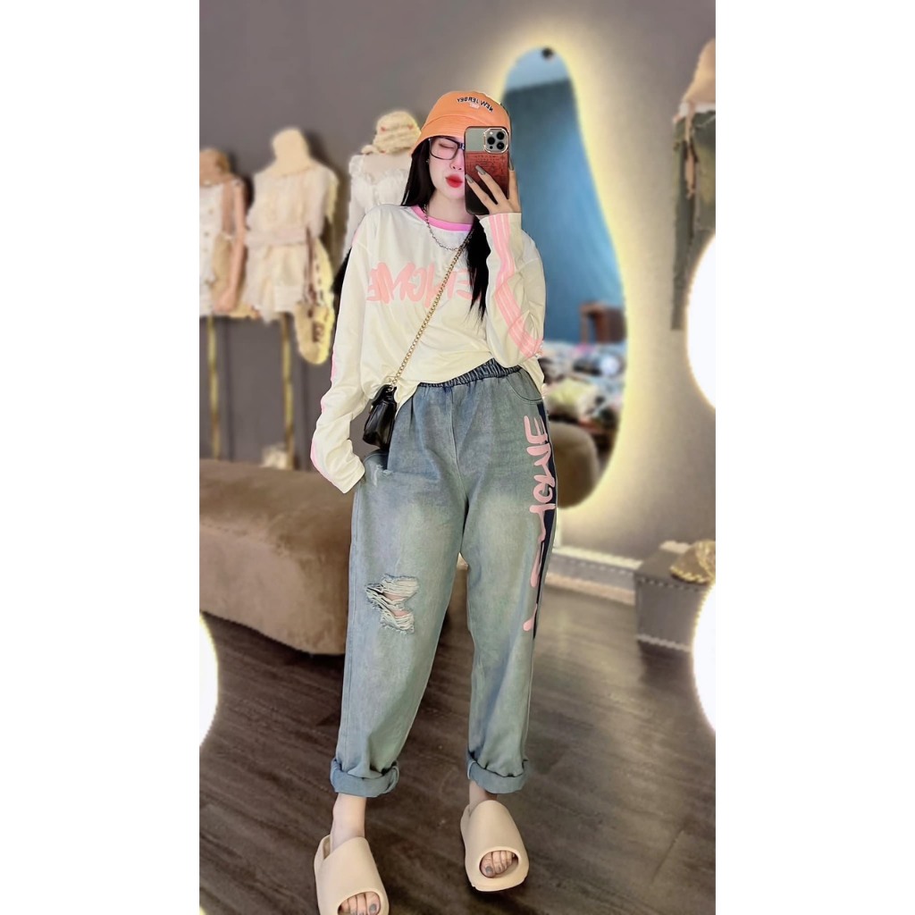 Áo thun giấy dài tay dáng rộng mie g60