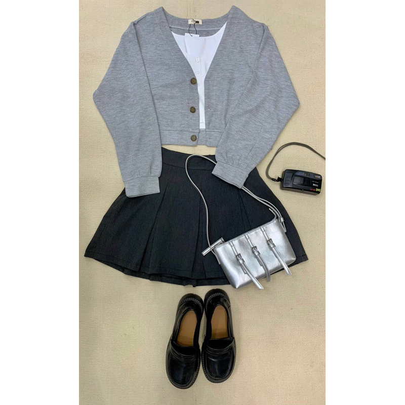 Chân váy xếp li dáng ngắn cho nữ - Gabby