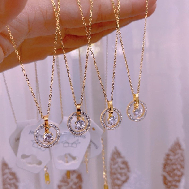 DÂY CHUYỀN ĐÁ TRÒN - Titan 18 độ bền từ 1-2năm