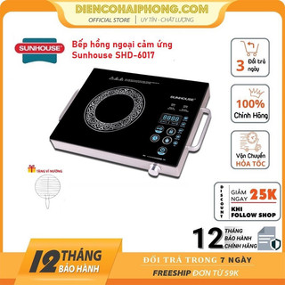 Bếp hồng ngoại đơn sunhouse shd-6017