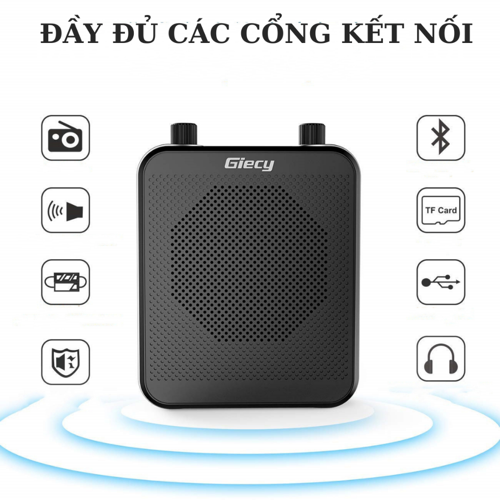 Máy Trợ Giảng, Công Suất Loa Lớn 30W, Nhiều Chế Độ, Chính Hãng Cao Cấp Bảo Hành 6 Tháng
