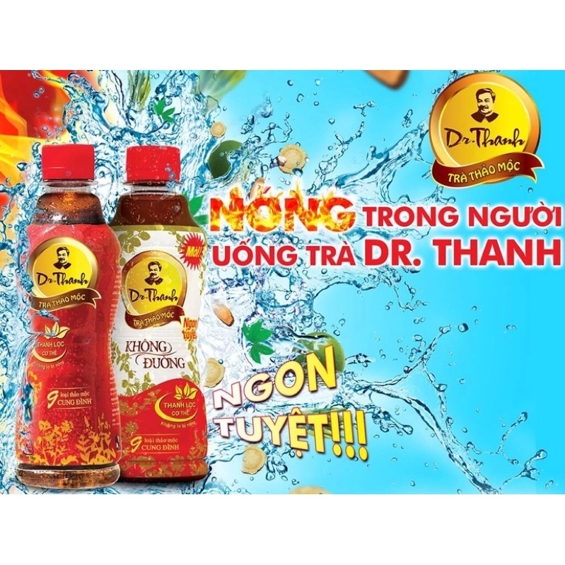 Lốc 6 Chai Trà Thảo Mộc Dr.Thanh 350ml -xukakidsshop
