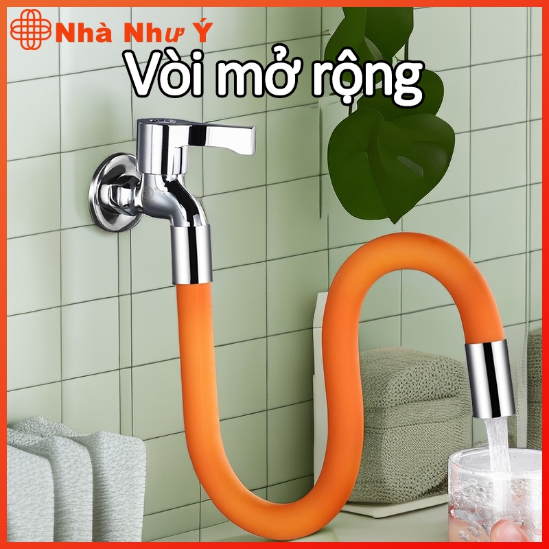 vòi tăng áp rửa bát，ống nối dài vòi nước phi 21mm linh hoạt có thể quay 720° theo mọi hướng，ống nước nhựa dẻo