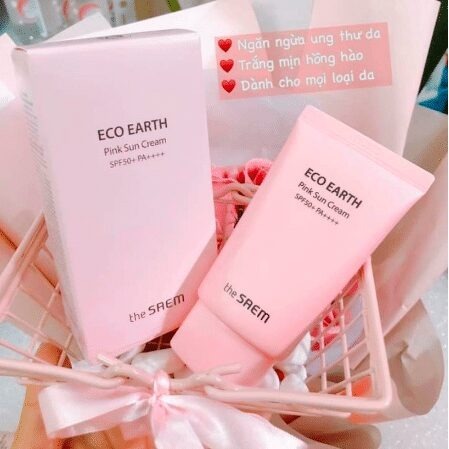 Kem Chống Nắng THE SAEM Pink Sun Cream EX 50g SPF50+ PA++++
