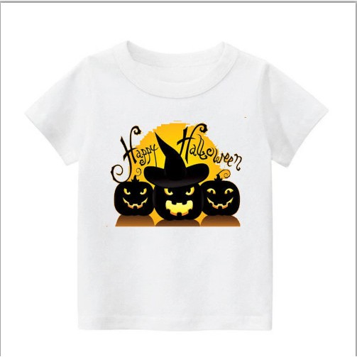Áo thun cho bé,in hình bí ngô halowin ,nhiều màu