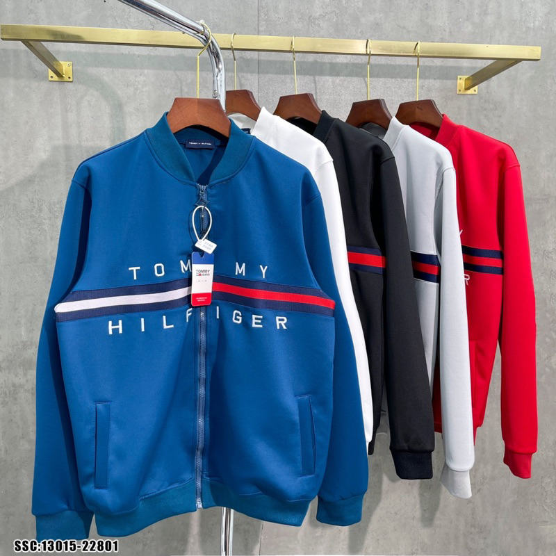 Áo khoác tommy ,áo khoác thể thao nam nữ hình thêu chất liệu nỉ cao cấp phong cách trẻ trung