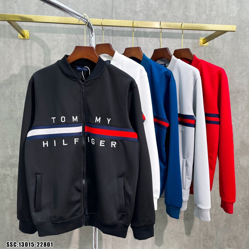 Áo khoác tommy ,áo khoác thể thao nam nữ hình thêu chất liệu nỉ cao cấp phong cách trẻ trung