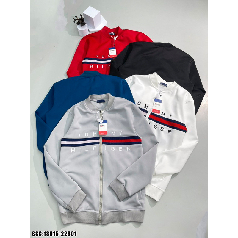 Áo khoác tommy ,áo khoác thể thao nam nữ hình thêu chất liệu nỉ cao cấp phong cách trẻ trung