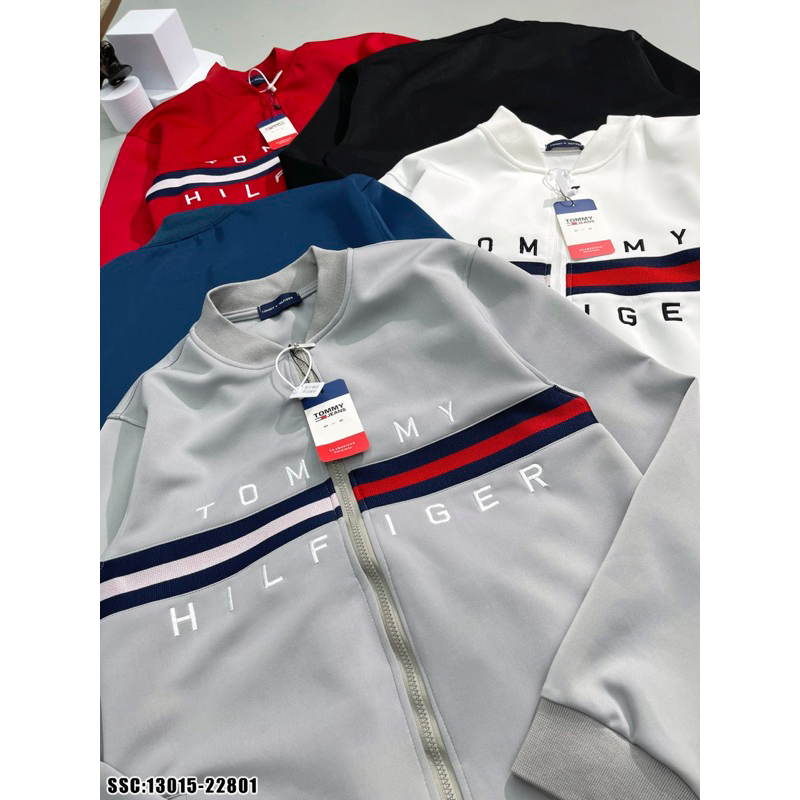 Áo khoác tommy ,áo khoác thể thao nam nữ hình thêu chất liệu nỉ cao cấp phong cách trẻ trung