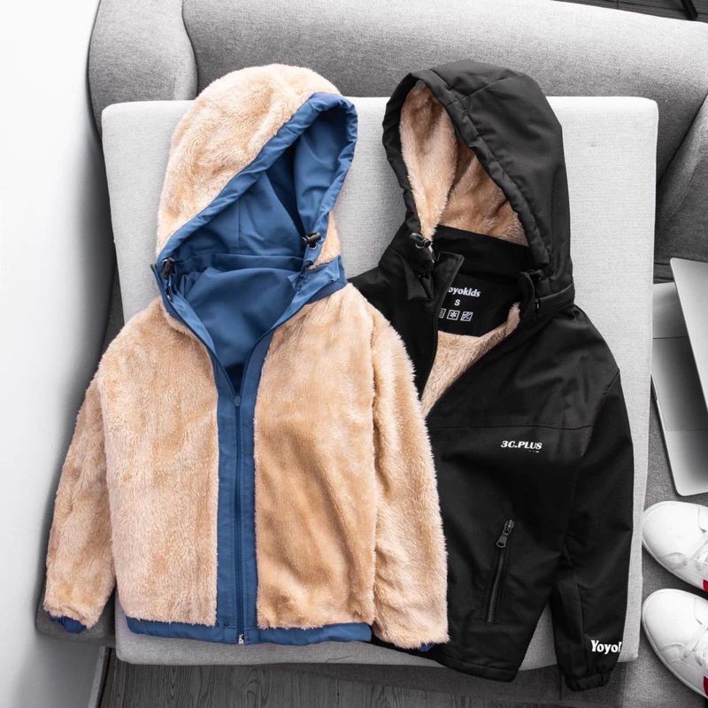 Áo khoác lót lông 3C cho bé trai ,bé gái