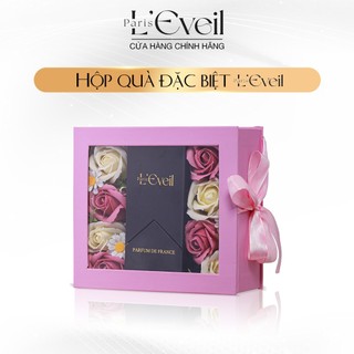 Hộp quà tặng L'Eveil phiên bản đặc biệt - Gồm 1 hộp hoa sáp và 1 túi xách - Không kèm nước hoa