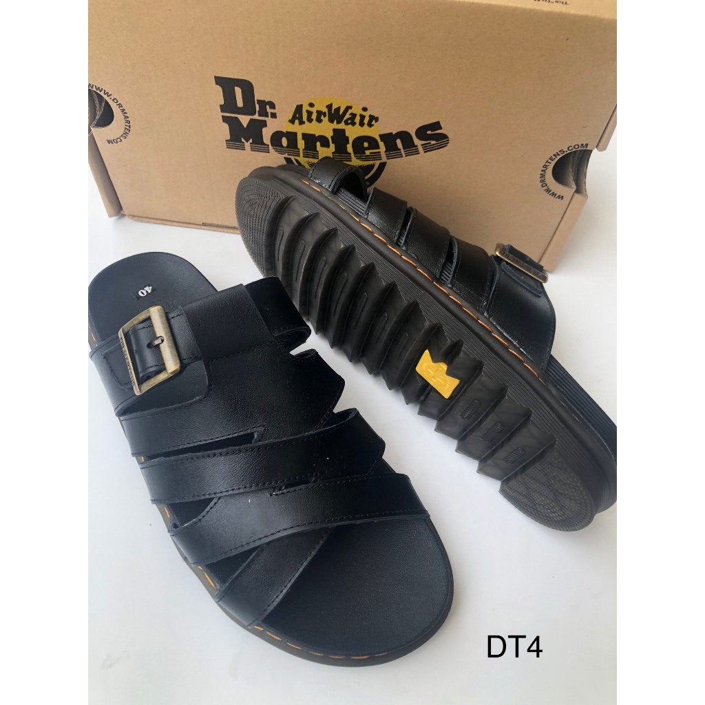 Dép doctor martens thái lan chính hãng hai quai da bò cao cấp ful hộp 2023 ,đế cao 5cm DR2 349 CÀNH