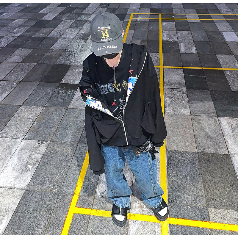 Áo khoác hoodie zip 4NIGHTY ”ALL AT WAR”